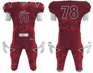 Uniforme de Fútbol Americano Personalizado para Equipos Juveniles, Jersey Sublimado con Nombre y Número Cosidos, Ropa de Fútbol Americano - Product Image 2