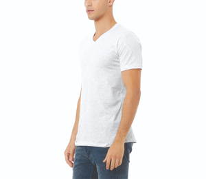 Nouveau style T-shirt homme col rond coupe droite 100% coton délavé effet vieilli et déchiré avec broderie logo personnalisé - Product Image 2