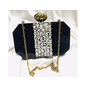 Vintage Women's Green Resin <b>Clutch</b> <b>Bag</b> Embroidery Stone Beading Straps for <b>Wedding</b> Party Anniversary Fashion Ladies' Accessory - Product Image 5