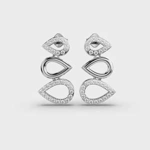 ต่างหูเม็ดกลมเพชรสำหรับปลูกในแล็บขนาดเล็ก14K/18K โรสโกลด์โรเดียมของขวัญสำหรับวันเกิดสำเร็จการศึกษาทุกวัน - Product Image 3