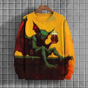 เสื้อกันหนาวผ้าฝ้าย/โพลีเอสเตอร์สำหรับผู้ชายเสื้อฮู้ดสวมหัวมีฮู้ดโอเวอร์ไซส์แขนยาวผ้าคอตตอนเป็นมิตรต่อสิ่งแวดล้อมสำหรับฤดูหนาว - Product Image 5