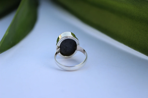 แหวนแต่งงานอัญมณีสีเงินแท้แบบคลาสสิก925การตั้งค่ากรอบเปลือกหอยเป๋าฮื้อเครื่องประดับสัญญาที่กำหนดเองสำหรับวันครบรอบการหมั้น - Product Image 3