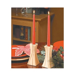 Bougeoir en bois décoratif de salon de table au design simple et élégant bougeoir en bois naturel de grande qualité - Product Image 1