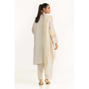 Traje de 3 Piezas en Chifón Color Crema con Bordado para Mujer, Tallas XS-XL, para Trabajo y Fiestas, Decoración con Lentejuelas y Bordados, Elegante - Product Image 4