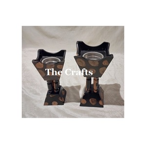 Set Of Two Different Size Mabkhara <b>Oud</b> Burner In Wooden <b>Incense</b> Burner For Wedding And Home Decor Accessories - Product Image 1