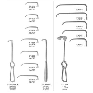 Retractor Langenbeck Mediano de Acero Inoxidable, Instrumentos Quirúrgicos Manuales y Todos los Juegos de Cirugía - Product Image 6