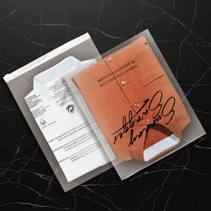 בגד חולצה ידידותית לסביבה מותאם אישית שקיות ניילון זיפלוק שקופות בגדים חלביים מתכלה שקיות איטום עצמי - Product Image 2