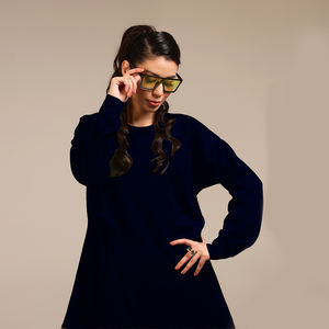 Suéter de Invierno Moderno Fresh Drop, Abaya Moderna para Mujeres Musulmanas, Blusa de Manga Tejida, Pantalones Anchos, Conjunto de Dos Piezas, Ropa Islámica - Product Image 3