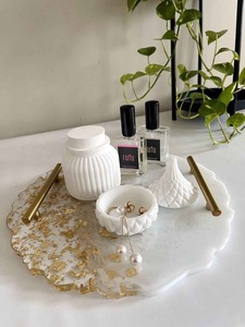 ถาดเรซิ่นตกแต่งหลากสี รูปทรงกลม ของตกแต่งบ้าน ถาดเรซิ่นคุณภาพสูง - Product Image 3