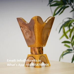 Quemador de incienso de resina de madera decorativa Medkhan Mubkhar para rituales religiosos - Product Image 5