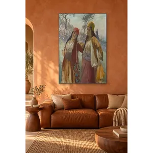 Fida Zonaro Two Gypsy Women Arm in Arm <b>Canvas</b> Print - Product Image 5