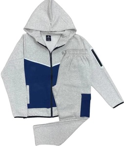 Ensemble de vêtements de sport d'hiver pour hommes, design de logo de marque personnalisé, ensemble deux pièces, sport décontracté, écologique, léger, jogging, chaleur - Product Image 1