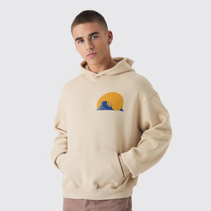 Sudaderas con Capucha para Hombre 100% Algodón al por Mayor, de Alta Calidad, Cálidas, Térmicas, con Estampado Personalizado, Antiencogimiento, con Bolsillo, Forro Polar para Invierno - Product Image 1