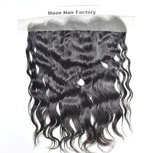 Sur DE LA India Frontal 13*6 textura ondulada cutícula producto superior cabello humano crudo textura suave grueso cabello de larga duración disponible para la venta - Product Image 5