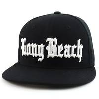 Nom de la ville Vieux anglais brodé plat Bill Snapback casquettes Logo de marque personnalisé classique Sport casquettes OEM Vietnam chapeaux casquettes chapeaux
