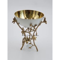 Quemador de incienso de mesa con fragancia para el hogar de lujo, soporte y soporte para quemador con forma de árbol, suministro hecho a mano de diseñador de Color dorado