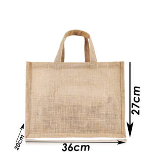 Sac de courses pliable en jute de haute qualité |   Sac fourre-tout promotionnel réutilisable |   Impression de logo personnalisé pour les hypermarchés - Product Image 1