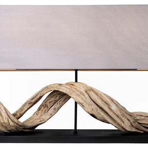 Lámpara de mesa convertible moderna de madera de deriva, muebles de comedor de madera maciza para el hogar, Villa, Parque y Hotel para uso en la sala de estar - Product Image 1