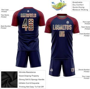 Camiseta de fútbol para hombre y niño, Kit de uniformes de fútbol personalizado, ropa deportiva para mujer, ropa deportiva de fútbol sala, chándal de entrenamiento para niño - Product Image 6