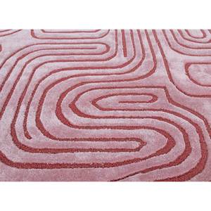 พรมขนสัตว์และใยวิสโคสทอมือลายเส้นสีชมพูม่วง รุ่น TR-15137 สำหรับตกแต่งบ้าน ห้องนั่งเล่น ทางเดิน รูปทรงสี่เหลี่ยมผืนผ้า - Product Image 3