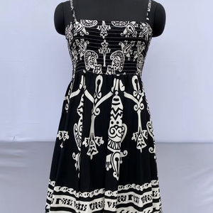 เดรสเกาหลีแขนยาวพิมพ์ลายนกยูงลายดอกไม้สวมใส่สบายชุดเดรสสไตล์ลำลอง - Product Image 1