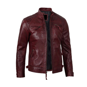 แจ็กเก็ตหนัง100% สำหรับผู้ชายแจ็กเก็ตหนังสั่งทำ - Product Image 6