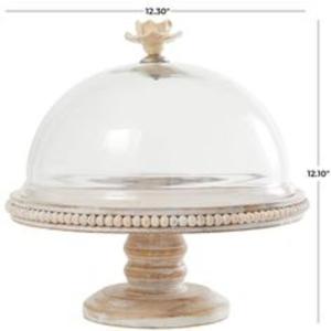 Présentoir à gâteaux en bois avec un charmant style fermier pour l'anniversaire de mariage et le dessert pour une occasion spéciale - Product Image 5