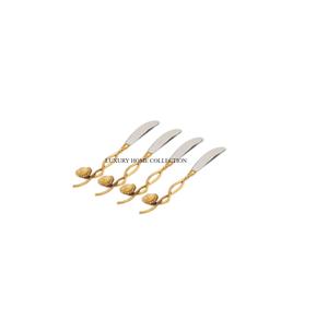 Juego de cubiertos de metal de calidad superior con diseños antiguos y acabados elegantes para un toque lujoso - Product Image 1