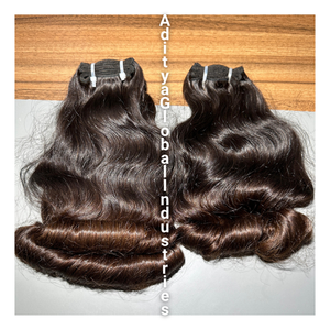 Vendeur de cheveux indiens ondulés rebondissants bruts 100% paquets de cheveux bruts non transformés paquets de cheveux humains naturels alignés sur les cuticules d'Inde - Product Image 3