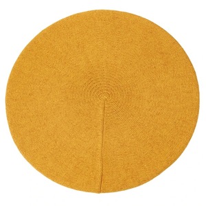 Chapeau béret français en cachemire doux et tendance pour femmes, béret en laine tricotée unie décontracté pour les vêtements de plage - Product Image 4