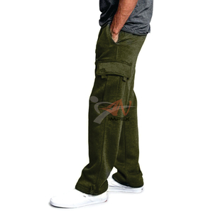 Pantalon en coton décontracté de haute qualité avec imprimé personnalisé pour hommes pantalon de survêtement en matériau flexible avec logo - Product Image 4