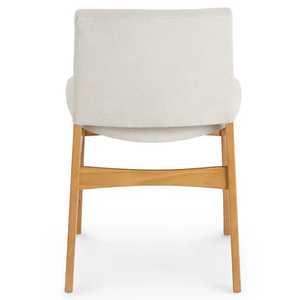 Chaise de salle à manger moderne en bois massif avec siège rembourré, fabricant OEM/ODM personnalisé, mobilier durable et élégant pour restaurant et maison - Product Image 5