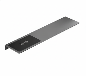 Étagère de salle de bain Premium JIBPO11 avec chargeur sans fil, noire, murale, en métal, pour la maison, l'hôtel, vente en gros - Product Image 1