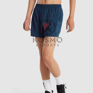 Pantalones cortos de gimnasio de entrenamiento 2 en 1 para hombre, capa deportiva de patrón sólido con pantalones cortos para correr de doble capa, servicio OEM disponible - Product Image 1