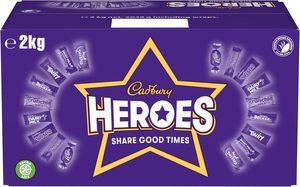 Caja de Regalo de Chocolate Cadbury Heroes, Variedad de Barras de Chocolate con Leche en Miniatura, 2 kg - Product Image 6