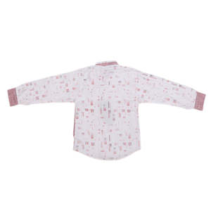 Chemise décontractée à manches longues pour garçons - Rose - Product Image 4