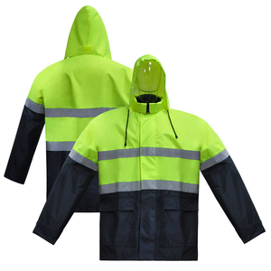 Ensemble imperméable de sécurité réfléchissant haute visibilité 2026 personnalisé pour l'équitation en extérieur (veste et pantalon) avec logo personnalisé - Product Image 4