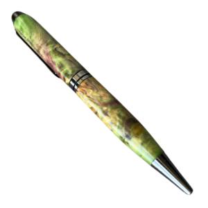 Stylo à bille en bois stabilisé de qualité supérieure, série saphir, fait à la main, cadeau - Product Image 1