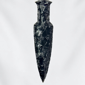 Couteau en obsidienne noire tricotée à la main en gros | Dague en cristal d'obsidienne noire en vrac - Product Image 2