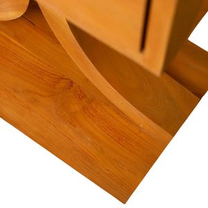 Mesa Consola de Lujo con Espejo, Madera de Teca Sólida, Mueble de Entrada Personalizado, Diseño Moderno para Dormitorio, Sala de Estar, Villa, Hotel - Product Image 6