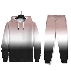 Survêtements pour hommes à coupe ajustée, personnalisables avec votre logo, vêtements de sport de haute qualité, 100% coton, sublimation, ensembles de survêtements pour hommes - Product Image 1