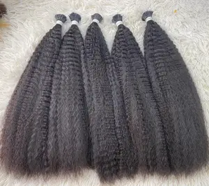 VQHAIR High Quality Unprocessed I Tip Hair Extensions Kinky Straight Style Wholesale Priced Best Trending Human Hair