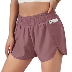 Pantalones cortos de verano para mujer, ropa deportiva transpirable de cintura alta, ropa de calle de salón de Yoga, ropa de marca atlética de moda personalizada informal - Product Image 1