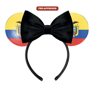 Diadema Personalizada Hecha a Medida con Orejas de Ratón, Diseño Pre-Aprobado, Bandera H.E.R. Accesorios de Material Vinílico - Product Image 1