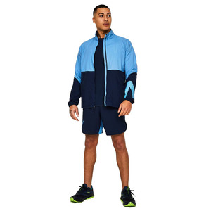 Meilleures ventes Vestes coupe-vent légères à fermeture éclair et panneau de couleur contrastée pour hommes à vendre avec capuche et poches - Product Image 2