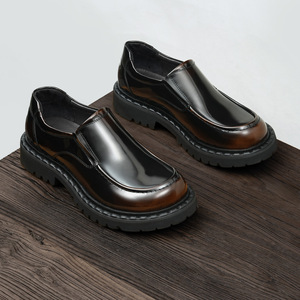 รองเท้าหนังวัวแท้แบบอ็อกซ์ฟอร์ด พร้อมส้นรองรับแรงกระแทกและดีไซน์กันลื่น รองเท้าหนังสำหรับสุภาพบุรุษ - Product Image 4