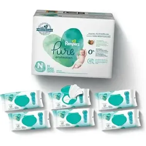 Pañales de Algodón para Bebé de Primera Calidad para una Protección Total, Talla Extra Pequeña para Recién Nacidos, Pañales con Cintas Adhesivas, Prevención de Fugas en 3D, Suaves - Product Image 5