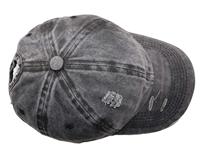 Personnalisé unisexe, Polyester/coton Vintage Acid Wash Distressed Denim Pony Tail Dad Hats New Gorras Jeans Pony Sports Baseball hats