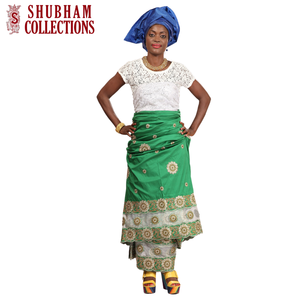 George africano de precios bajos con material de tafetán hecho ropa de vestir de estilo africano Garde genuino por exportadores indios - Product Image 1