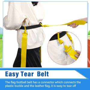 Conjunto de Accesorios de Fútbol Americano con Cinturón Ajustable y Banderas Desmontables para Niños y Adultos - Product Image 3